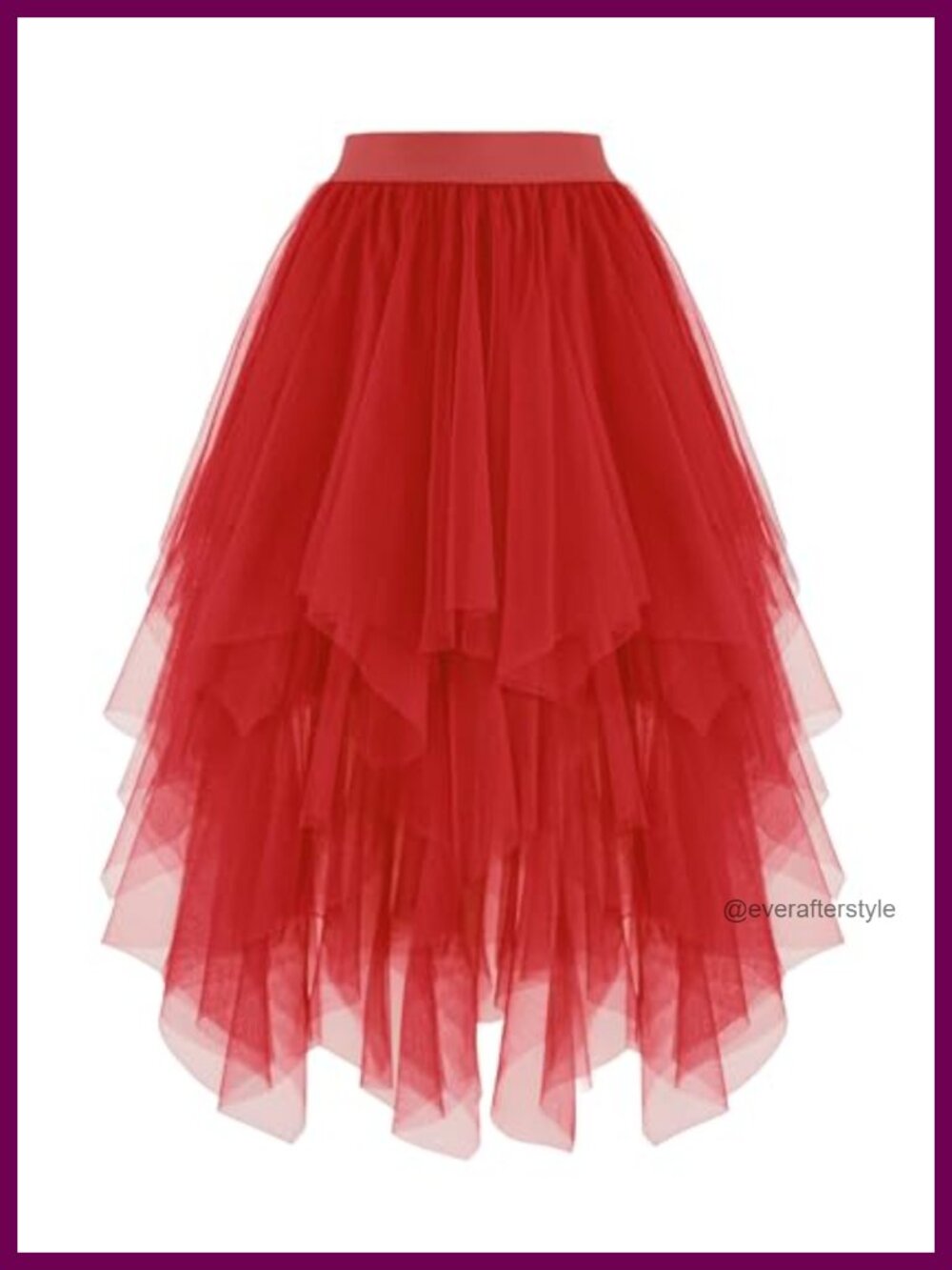 Women Tulle Skirt A-Line Layered Mesh Tutu High Waisted